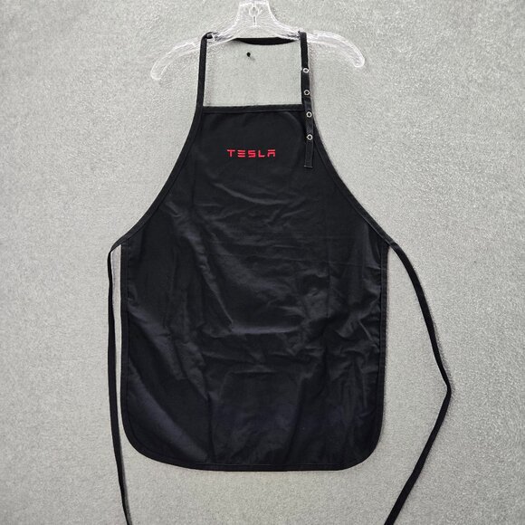 Tesla Apron One Size‎ Black Logo Embroidered - Picture 1 of 6